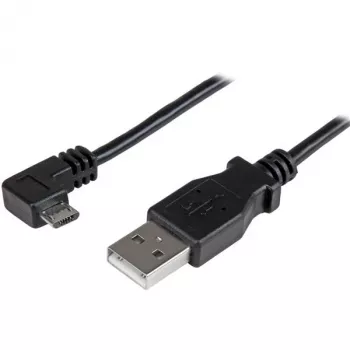 StarTech.com Cabo de carregamento e sincronização Micro-USB M/M – Micro-USB em ângulo reto – 24 AWG – 2 m