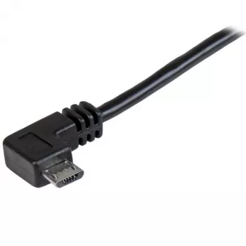 StarTech.com Cabo de carregamento e sincronização Micro-USB M/M – Micro-USB em ângulo reto – 24 AWG – 2 m
