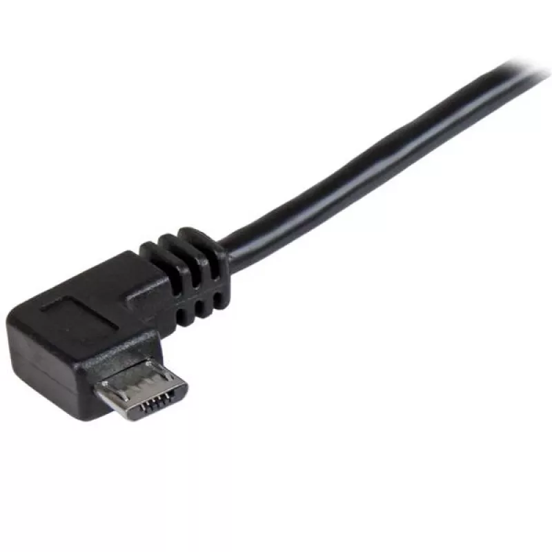 StarTech.com Cabo de carregamento e sincronização Micro-USB M/M – Micro-USB em ângulo reto – 24 AWG – 2 m