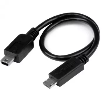 StarTech.com Cabo USB OTG – Micro-USB para Mini-USB – M/M – 20 cm