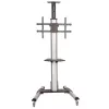 StarTech.com Suporte móvel para TV – altura ajustável – rodas com fecho, 40 kg, 81,3 cm (32 polegadas), 190,5 cm (75 polegadas), 200 x 200 mm, 600 x 400 mm, 1110 - 1510 mm