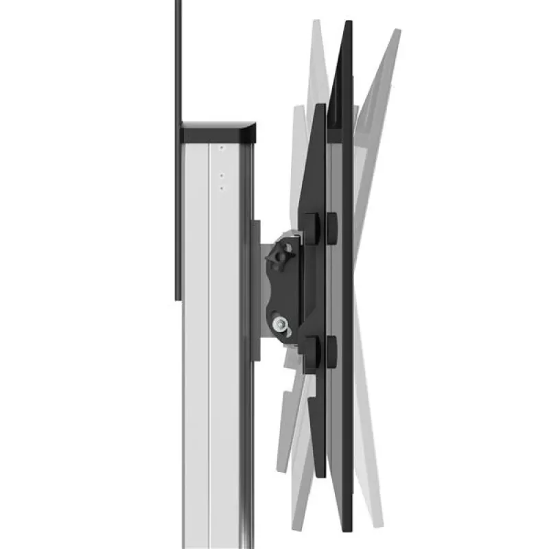 StarTech.com Suporte móvel para TV – altura ajustável – rodas com fecho, 40 kg, 81,3 cm (32 polegadas), 190,5 cm (75 polegadas), 200 x 200 mm, 600 x 400 mm, 1110 - 1510 mm