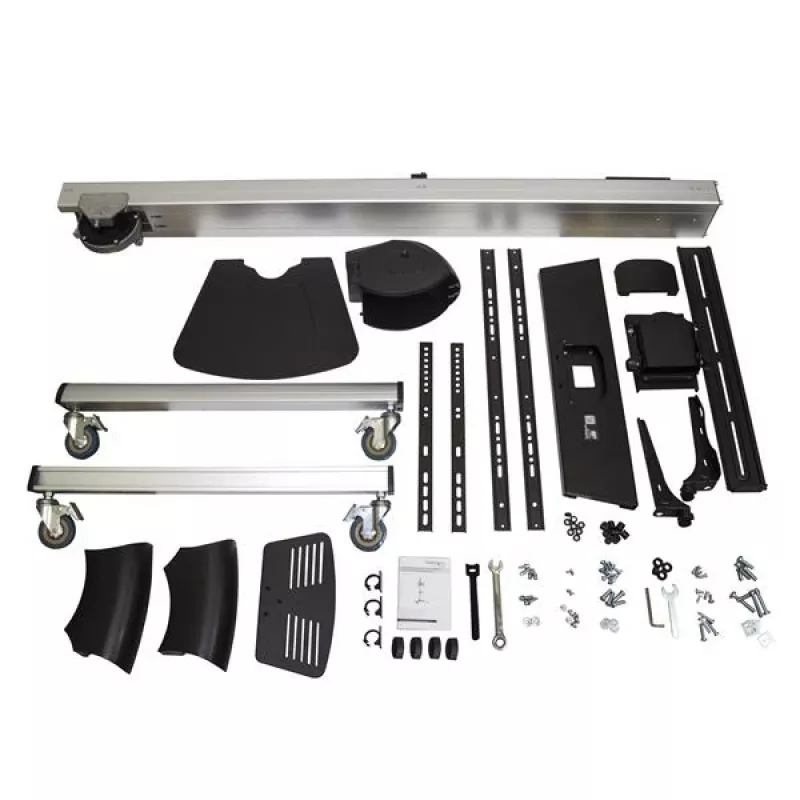 StarTech.com Suporte móvel para TV – altura ajustável – rodas com fecho, 40 kg, 81,3 cm (32 polegadas), 190,5 cm (75 polegadas), 200 x 200 mm, 600 x 400 mm, 1110 - 1510 mm
