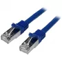 StarTech.com Cabo de rede Cat6 – blindado (SFTP) – 1 m, azul, 1 m, Cat6, S/FTP (S-STP), RJ-45, RJ-45, azul