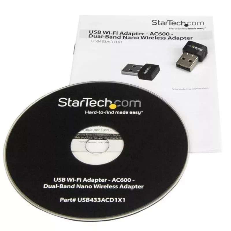 StarTech.com Adaptador USB Wi-Fi – AC600 – adaptador wireless nano de banda dupla
