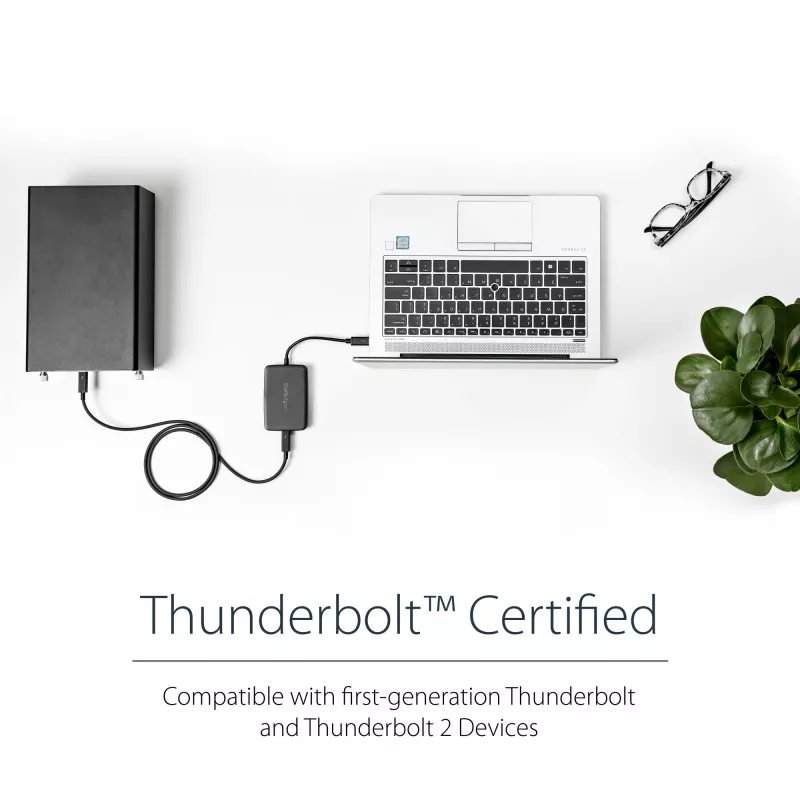 StarTech.com Adaptador Thunderbolt 3 para Thunderbolt 2 – portátil TB3 para monitores e dispositivos TB2 – conversor Thunderbolt 2 20 Gbit/s ou Thunderbolt 1 10 Gbit/s – certificado Thunderbolt 3 – Windows/Mac
