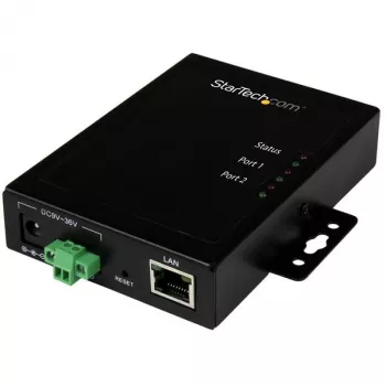 StarTech.com Servidor de dispositivos Serial-to-IP Ethernet de 2 portas – RS232 – metal e montável