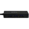StarTech.com Hub USB 3.0 de 3 portas mais Gigabit Ethernet – USB-C – inclui fonte de alimentação