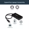 StarTech.com Hub USB 3.0 de 3 portas mais Gigabit Ethernet – USB-C – inclui fonte de alimentação