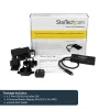 StarTech.com Hub USB 3.0 de 3 portas mais Gigabit Ethernet – USB-C – inclui fonte de alimentação