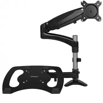 StarTech.com Braço de monitor de secretária com suporte para portátil – totalmente articulado – braço articulado
