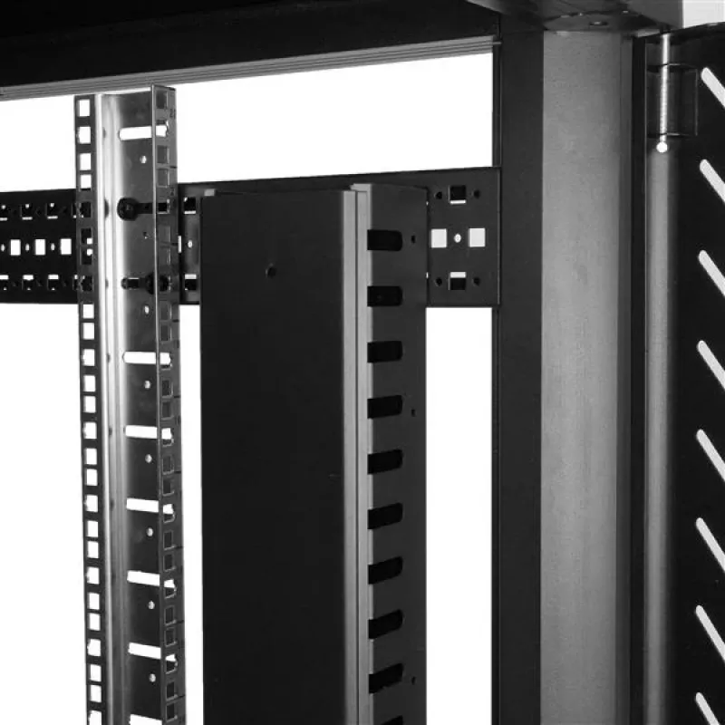 StarTech.com Gestor de cabos vertical com calhas para dedos – 0U – 3 pés