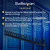 StarTech.com Organizador de cabos vertical com ganchos em D – 0U – 2,8 pés