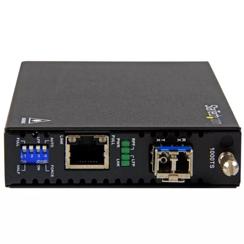 StarTech.com Conversor de meios Gigabit Ethernet de cobre para fibra ótica – SM LC – 20 km