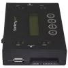 StarTech.com Duplicador e apagador de discos rígidos autónomo 1:1, clonador e apagador de pen drives USB e discos SATA HDD/SSD, ecrã LCD, conforme TAA, independente do sistema operativo