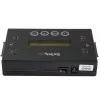 StarTech.com Duplicador e apagador de discos rígidos autónomo 1:1, clonador e apagador de pen drives USB e discos SATA HDD/SSD, ecrã LCD, conforme TAA, independente do sistema operativo