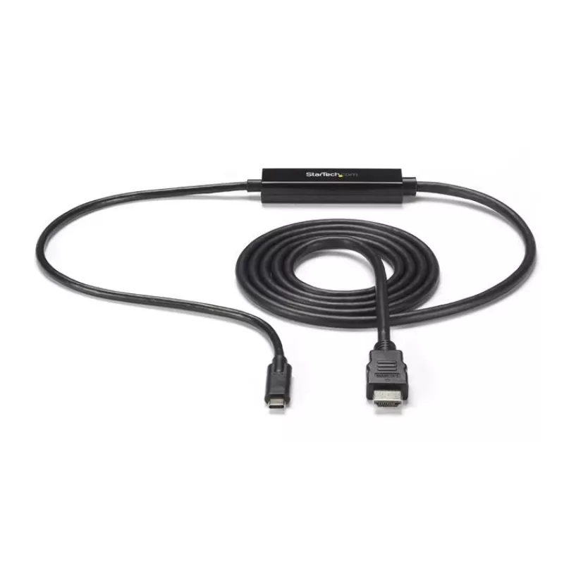 StarTech.com Cabo USB-C para HDMI de 0,91 m (3 pés) – 4K 30 Hz conversor de vídeo USB Type-C para HDMI – cabo adaptador de monitor USB-C DP Alt Mode para HDMI – compatível com Thunderbolt