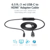 StarTech.com Cabo USB-C para HDMI de 0,91 m (3 pés) – 4K 30 Hz conversor de vídeo USB Type-C para HDMI – cabo adaptador de monitor USB-C DP Alt Mode para HDMI – compatível com Thunderbolt