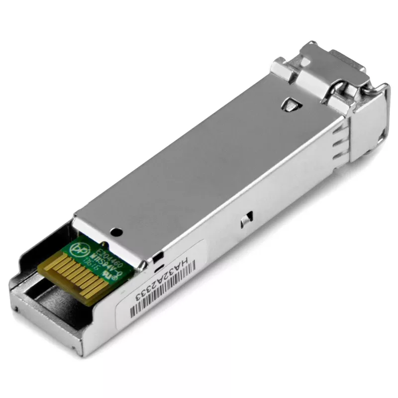 StarTech.com Módulo transceptor SFP compatível com HP J4858C – 1000BASE-SX – pack de 10 ~ Pack de 10 Módulo SFP compatível com HPE J4858C – 1000BASE-SX – transceptor de fibra ótica multimodo 1GbE – SFP 1GE Gigabit Ethernet – LC 550m – 850nm – DDM HPE 1400, 1700, 1820