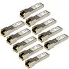 StarTech.com Módulo transceptor SFP compatível com HP J8177C – 1000BASE-T – pack de 10 ~ Pack de 10 Módulo SFP compatível com HPE J8177C – 1000BASE-T – SFP para RJ45 Cat6/Cat5e – SFP 1GE Gigabit Ethernet – RJ-45 100 m – HPE 1810, 1820, 2530