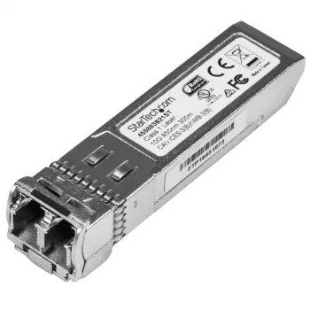 StarTech.com Módulo transceptor SFP+ fibra ótica 10 Gigabit - compatível com HP 455883-B21 - MM LC com DDM - 300 m~Módulo SFP+ compatível com HPE 455883-B21 - 10GBASE-SR - transceptor de fibra ótica multimodo 10GbE - SFP+ 10GE Gigabit Ethernet - LC 300m - 850nm - DDM HPE 6120XG, 6120G, Flex Fabric