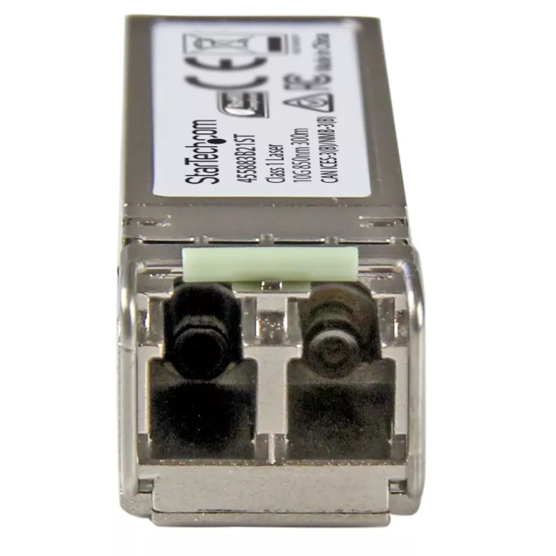 StarTech.com Módulo transceptor SFP+ fibra ótica 10 Gigabit - compatível com HP 455883-B21 - MM LC com DDM - 300 m~Módulo SFP+ compatível com HPE 455883-B21 - 10GBASE-SR - transceptor de fibra ótica multimodo 10GbE - SFP+ 10GE Gigabit Ethernet - LC 300m - 850nm - DDM HPE 6120XG, 6120G, Flex Fabric