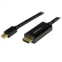 StarTech.com Cabo Mini DisplayPort para HDMI 15ft (5m) - vídeo 4K 30Hz - cabo adaptador mDP para HDMI - Mini DP ou Thunderbolt 1/2 Mac/PC para monitor/ecrã HDMI - cabo conversor mDP para HDMI