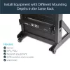 StarTech.com Kit adaptador de extensão de profundidade para rack de servidor 2U com ajuste de 4 polegadas