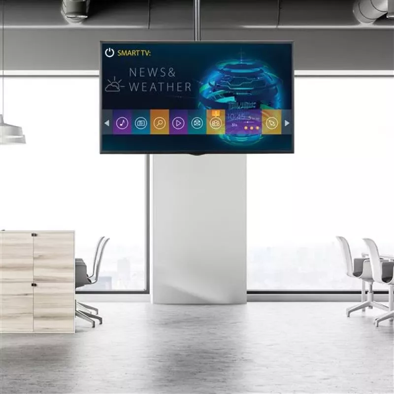 StarTech.com Suporte de teto para TV – suporte universal de ecrã único suspenso totalmente articulado com haste telescópica ajustável – inclinação / rotação – suporte VESA para ecrãs de 32 a 75 polegadas
