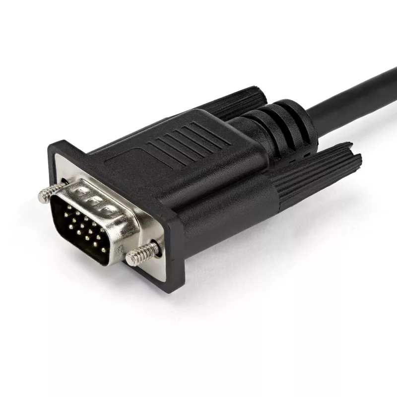 StarTech.com Cabo USB-C para VGA 1 m – 1920x1200/1080p cabo adaptador de vídeo ativo USB Type-C para VGA – compatível com Thunderbolt 3 – portátil para monitor/projetor VGA – DP Alt Mode HBR2