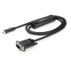 StarTech.com Cabo USB-C para VGA 1 m – 1920x1200/1080p cabo adaptador de vídeo ativo USB Type-C para VGA – compatível com Thunderbolt 3 – portátil para monitor/projetor VGA – DP Alt Mode HBR2