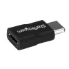 StarTech.com Adaptador USB-C para Micro-USB - M/F - USB 2.0, USB 2.0 Type-C, USB 2.0 Micro-B, preto