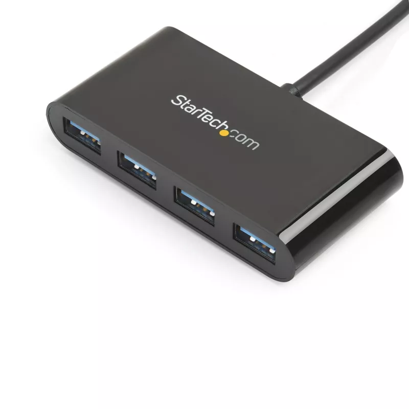 StarTech.com Hub USB-C de 4 portas - USB-C para 4x USB-A - hub USB 3.0 - alimentado pelo bus~Hub USB-C de 4 portas - USB-C para 4x USB-A - hub USB 3.0 - 5Gbps - alimentado pelo bus