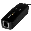 StarTech.com Modem de fax USB 2.0 - modem/dongle/adaptador de dial-up por hardware externo 56K V.92 - modem de fax para computador/portátil - USB para conector fêmea de telefone - modem de dados USB - fax de rede/CMR/POS