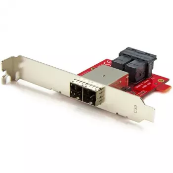 StarTech.com Adaptador Mini-SAS – SFF-8643 duplo para SFF-8644 – com suportes full e low-profile – 12 Gbit/s