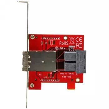 StarTech.com Adaptador Mini-SAS – SFF-8643 duplo para SFF-8644 – com suportes full e low-profile – 12 Gbit/s