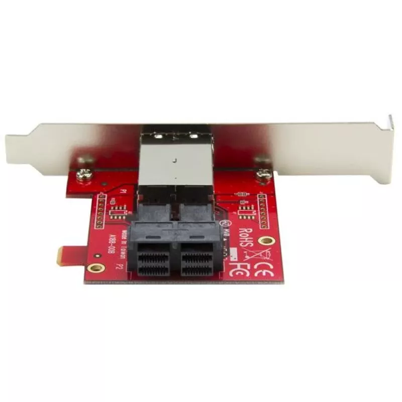 StarTech.com Adaptador Mini-SAS – SFF-8643 duplo para SFF-8644 – com suportes full e low-profile – 12 Gbit/s