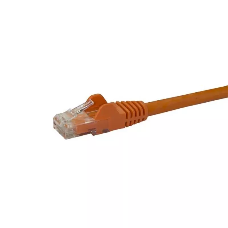StarTech.com Cabo Ethernet CAT6 10 m – laranja cabo Ethernet Gigabit CAT 6 – 250 MHz 100 W PoE RJ45 UTP cabo de rede/patch sem patilhas com alívio de tensão testado individualmente