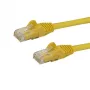 StarTech.com Cabo Ethernet CAT6 7m – amarelo cabo Ethernet Gigabit CAT 6 – 250MHz 100W PoE RJ45 UTP cabo de rede/patch sem patilhas com alívio de tensão testado individualmente