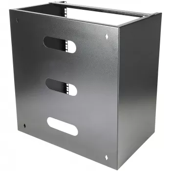 StarTech.com Rack de rede de montagem na parede 12U – 14 polegadas de profundidade (perfil baixo) – suporte de patch panel de 19 polegadas para servidores e equipamento de IT de perfil baixo, switches de rede – capacidade de carga 125 lbs/57 kg, preto