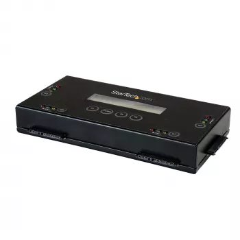 StarTech.com Apagador de discos SSD/HDD de 4 baías - SATA de 2,5 polegadas e 3,5 polegadas - sanitizador de discos externo autónomo sem host com apagamento seguro - 9 modos de apagamento - porta de impressora RS232 - em conformidade com NIST/DOD e TAA