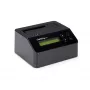 StarTech.com Apagador de discos de uma baía, sanitizador de HDD/SSD autónomo, 4Kn, USB 3.0 para SATA III (6 Gbit/s), 9 modos de apagamento, ecrã LCD, dock sanitizador de discos com apagamento seguro, porta de impressora DB-9, em conformidade com TAA