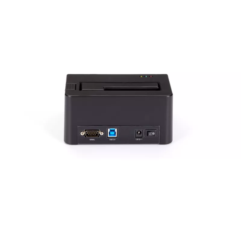 StarTech.com Apagador de discos de uma baía, sanitizador de HDD/SSD autónomo, 4Kn, USB 3.0 para SATA III (6 Gbit/s), 9 modos de apagamento, ecrã LCD, dock sanitizador de discos com apagamento seguro, porta de impressora DB-9, em conformidade com TAA