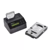 StarTech.com Apagador de discos de uma baía, sanitizador de HDD/SSD autónomo, 4Kn, USB 3.0 para SATA III (6 Gbit/s), 9 modos de apagamento, ecrã LCD, dock sanitizador de discos com apagamento seguro, porta de impressora DB-9, em conformidade com TAA