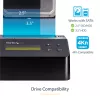 StarTech.com Apagador de discos de uma baía, sanitizador de HDD/SSD autónomo, 4Kn, USB 3.0 para SATA III (6 Gbit/s), 9 modos de apagamento, ecrã LCD, dock sanitizador de discos com apagamento seguro, porta de impressora DB-9, em conformidade com TAA