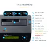 StarTech.com Apagador de discos de uma baía, sanitizador de HDD/SSD autónomo, 4Kn, USB 3.0 para SATA III (6 Gbit/s), 9 modos de apagamento, ecrã LCD, dock sanitizador de discos com apagamento seguro, porta de impressora DB-9, em conformidade com TAA