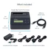StarTech.com Apagador de discos de uma baía, sanitizador de HDD/SSD autónomo, 4Kn, USB 3.0 para SATA III (6 Gbit/s), 9 modos de apagamento, ecrã LCD, dock sanitizador de discos com apagamento seguro, porta de impressora DB-9, em conformidade com TAA