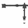StarTech.com Braço de monitor triplo para montagem em secretária – suporte VESA ergonómico para 3 monitores até 27″ – montagem em mastro articulada e com altura ajustável – função de inclinação/rotação/orientação para ecrã LCD/LED – fixação por grampo/furo na secretária