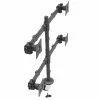 StarTech.com Braço de monitor quádruplo para montagem em secretária – suporte VESA ergonómico para 4 monitores 2x2 até 27 polegadas – montagem em mastro articulada e com altura ajustável – função de inclinação/rotação/orientação para ecrã LCD/LED – fixação por grampo/passagem de cabos na secretária