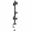 StarTech.com Braço de monitor quádruplo para montagem em secretária – suporte VESA ergonómico para 4 monitores 2x2 até 27 polegadas – montagem em mastro articulada e com altura ajustável – função de inclinação/rotação/orientação para ecrã LCD/LED – fixação por grampo/passagem de cabos na secretária